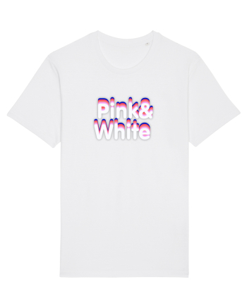 Pink& white  White
