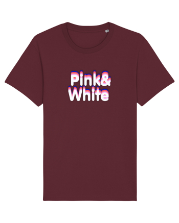 Pink& white  Burgundy