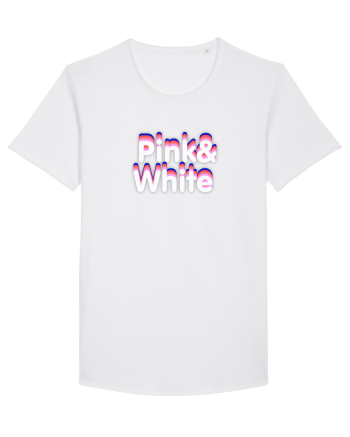 Pink& white  White