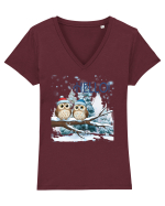 Hello Tricou mânecă scurtă guler V Damă Evoker