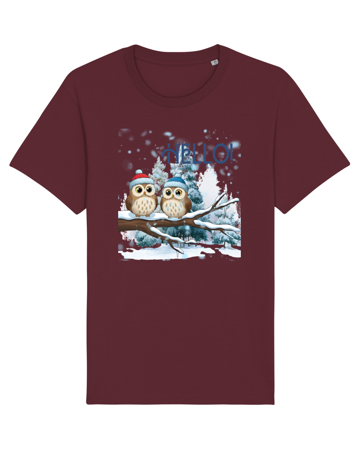 Tricou mânecă scurtă Unisex Rocker Burgundy