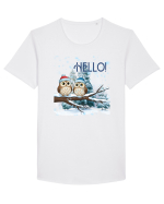 Hello Tricou mânecă scurtă guler larg Bărbat Skater