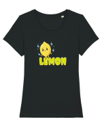 Lemon  Tricou mânecă scurtă guler larg fitted Damă Expresser