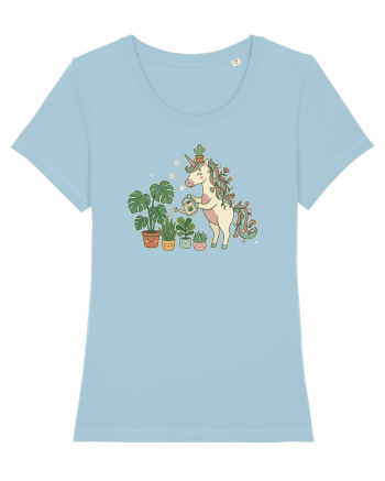 Pentru iubitorii de plante si unicorni Sky Blue
