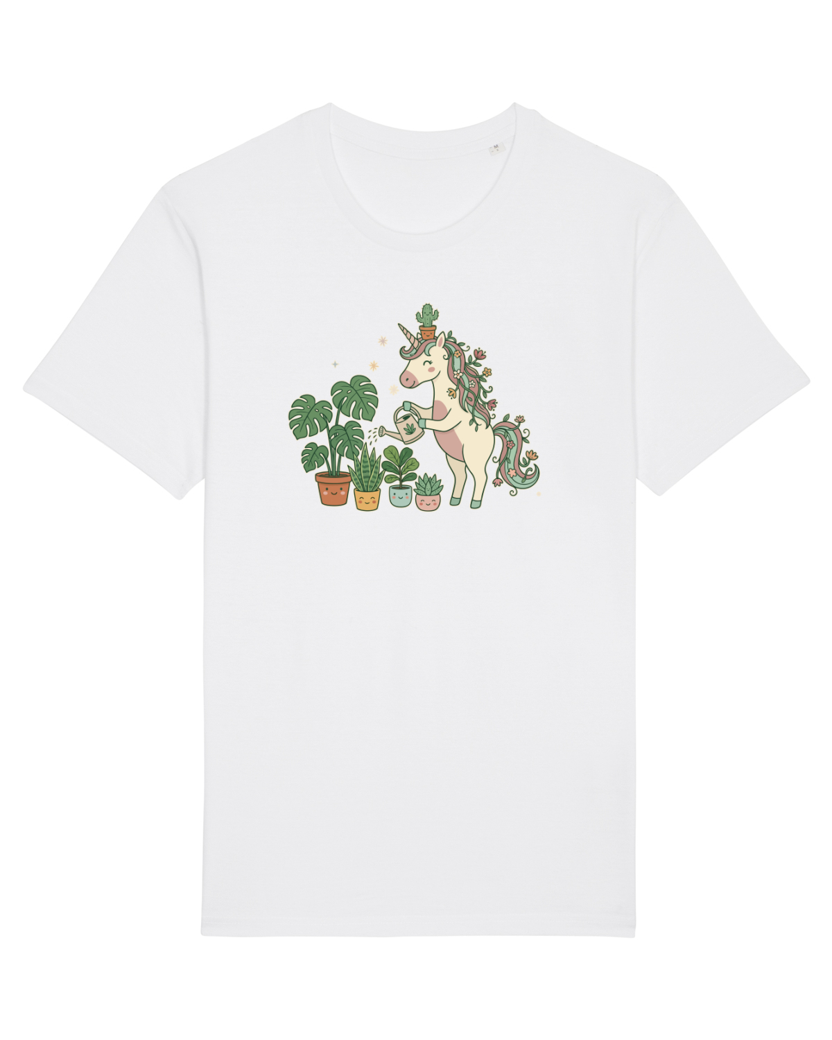 Tricou mânecă scurtă Unisex Rocker White