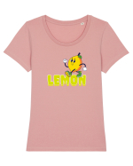 Lemon  Tricou mânecă scurtă guler larg fitted Damă Expresser