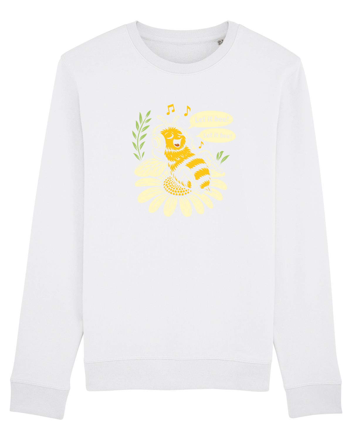 Bluză mânecă lungă Unisex Rise White