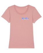 Hello Tricou mânecă scurtă guler larg fitted Damă Expresser