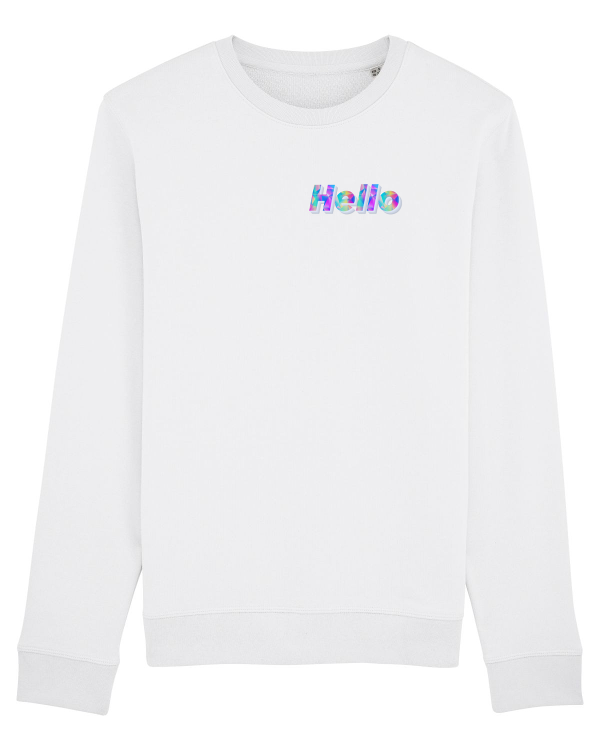 Bluză mânecă lungă Unisex Rise White