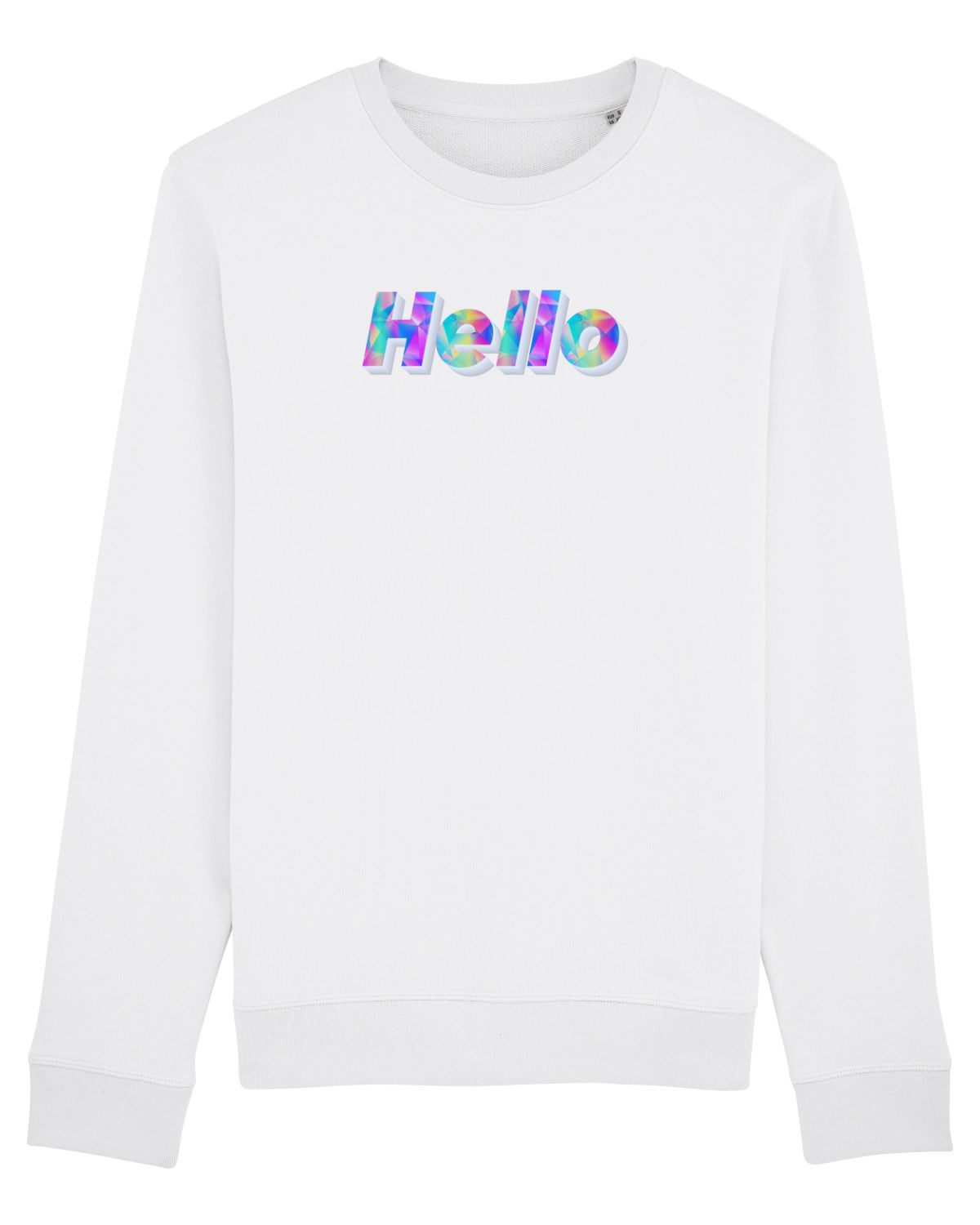 Bluză mânecă lungă Unisex Rise White