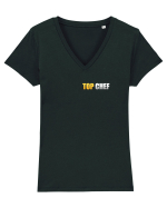 Top chef Tricou mânecă scurtă guler V Damă Evoker
