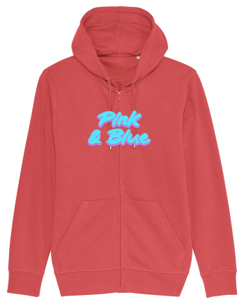 Pink&blue Carmine Red