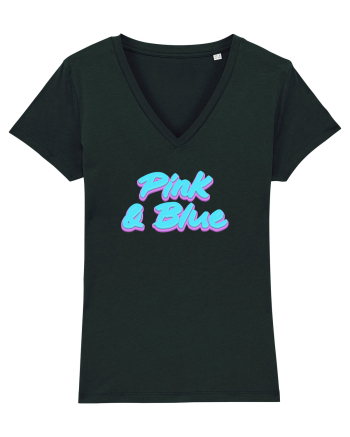 Pink&blue Black