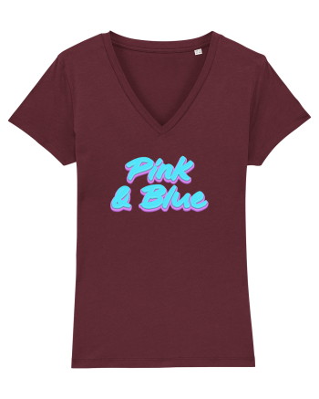 Pink&blue Burgundy