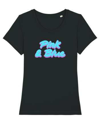 Pink&blue Black