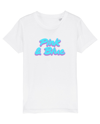 Pink&blue White