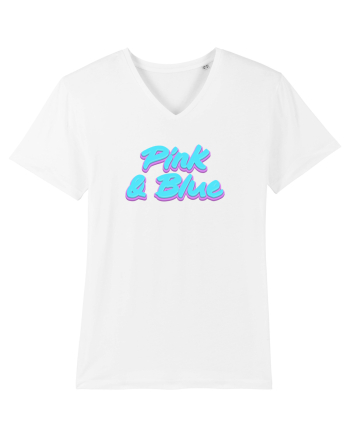 Pink&blue White