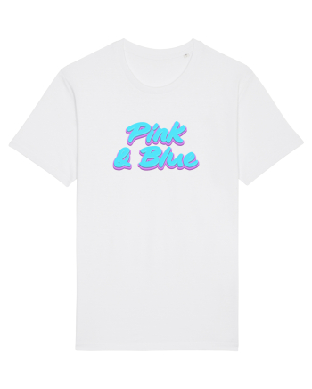 Pink&blue White