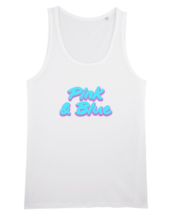 Pink&blue White