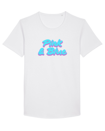 Pink&blue White