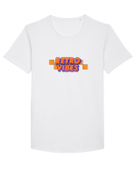 Retro vibes  Tricou mânecă scurtă guler larg Bărbat Skater