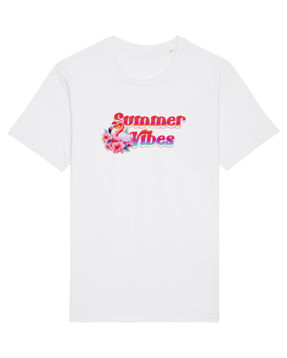 Tricou mânecă scurtă Unisex Rocker White