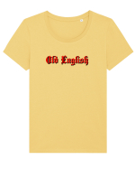 Old english Tricou mânecă scurtă guler larg fitted Damă Expresser