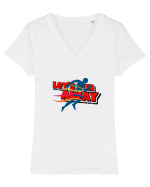 Let's run away Tricou mânecă scurtă guler V Damă Evoker