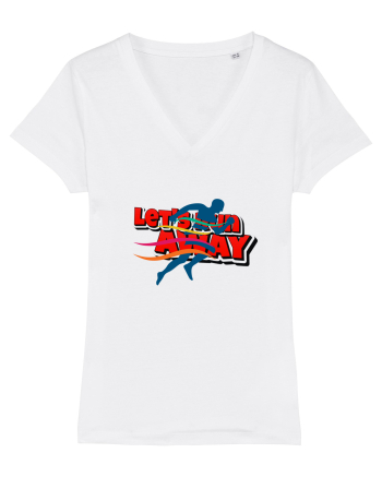 Let's run away White