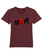 Stop! Tricou mânecă scurtă guler V Bărbat Presenter
