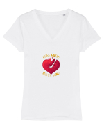 Dear Cupid...never mind Tricou mânecă scurtă guler V Damă Evoker