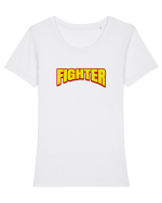 Fighter  Tricou mânecă scurtă guler larg fitted Damă Expresser