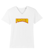 Fighter  Tricou mânecă scurtă guler V Bărbat Presenter