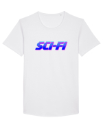 Sci-Fi Tricou mânecă scurtă guler larg Bărbat Skater