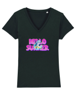 Hello summer Tricou mânecă scurtă guler V Damă Evoker