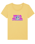 Hello summer Tricou mânecă scurtă guler larg fitted Damă Expresser