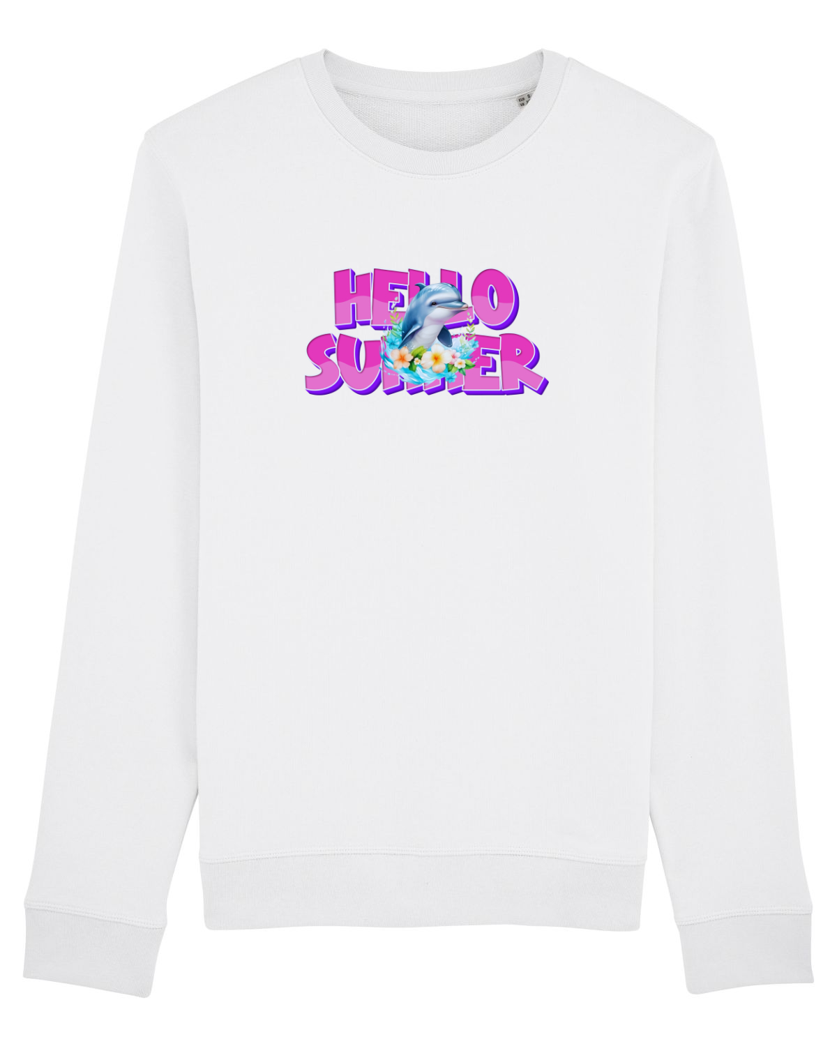 Bluză mânecă lungă Unisex Rise White