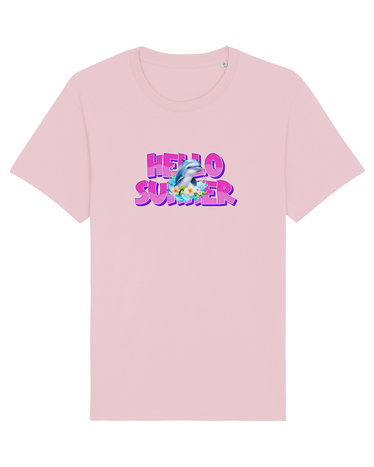 Tricou mânecă scurtă Unisex Rocker Cotton Pink