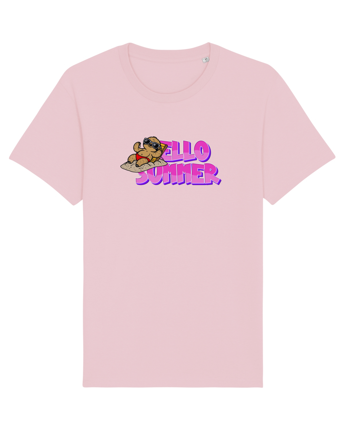 Tricou mânecă scurtă Unisex Rocker Cotton Pink