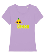Lemon  Tricou mânecă scurtă guler larg fitted Damă Expresser