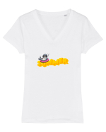 Summer  Tricou mânecă scurtă guler V Damă Evoker