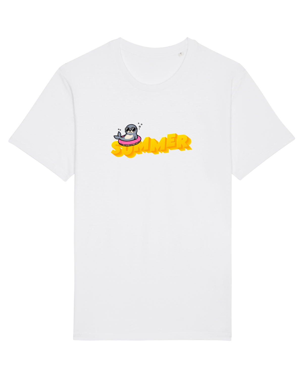 Tricou mânecă scurtă Unisex Rocker White