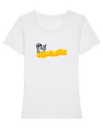 Summer  Tricou mânecă scurtă guler larg fitted Damă Expresser