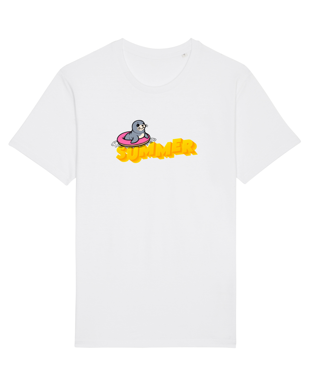 Tricou mânecă scurtă Unisex Rocker White