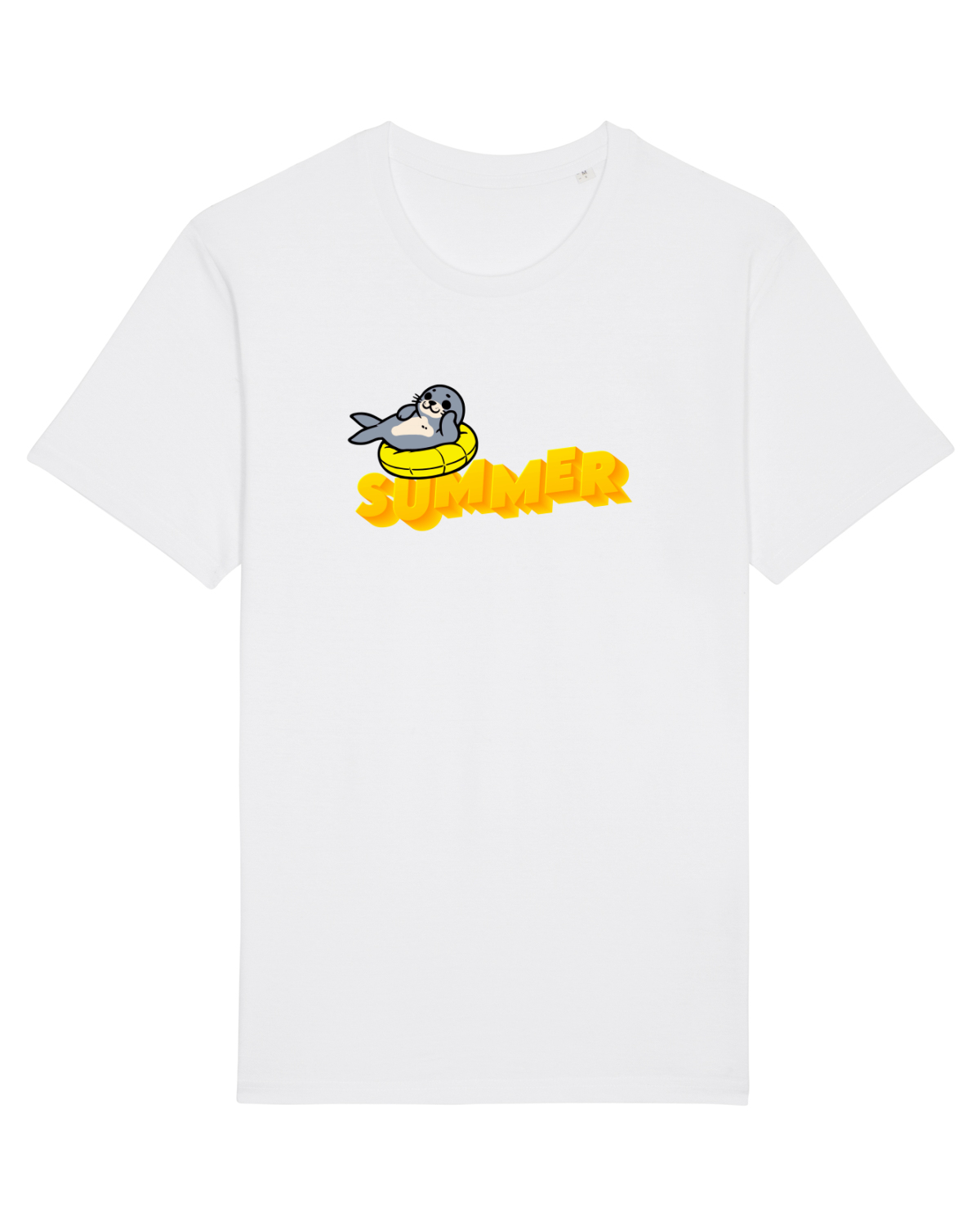 Tricou mânecă scurtă Unisex Rocker White