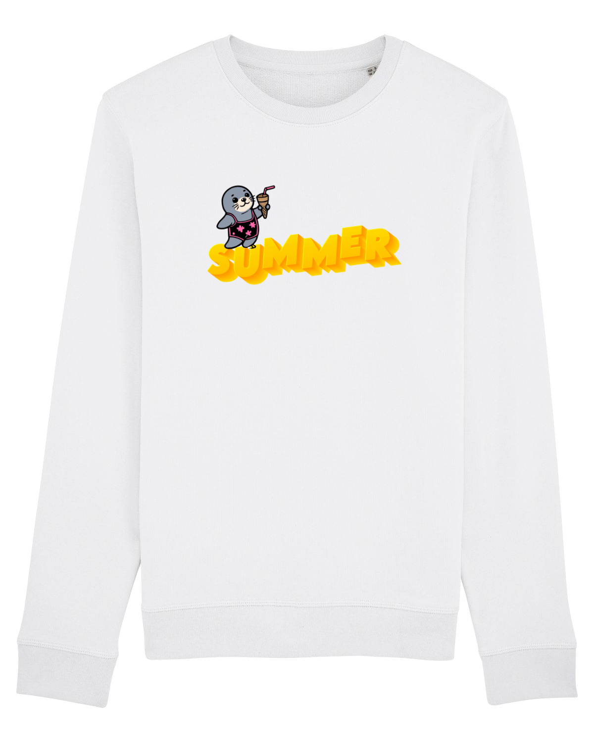 Bluză mânecă lungă Unisex Rise White