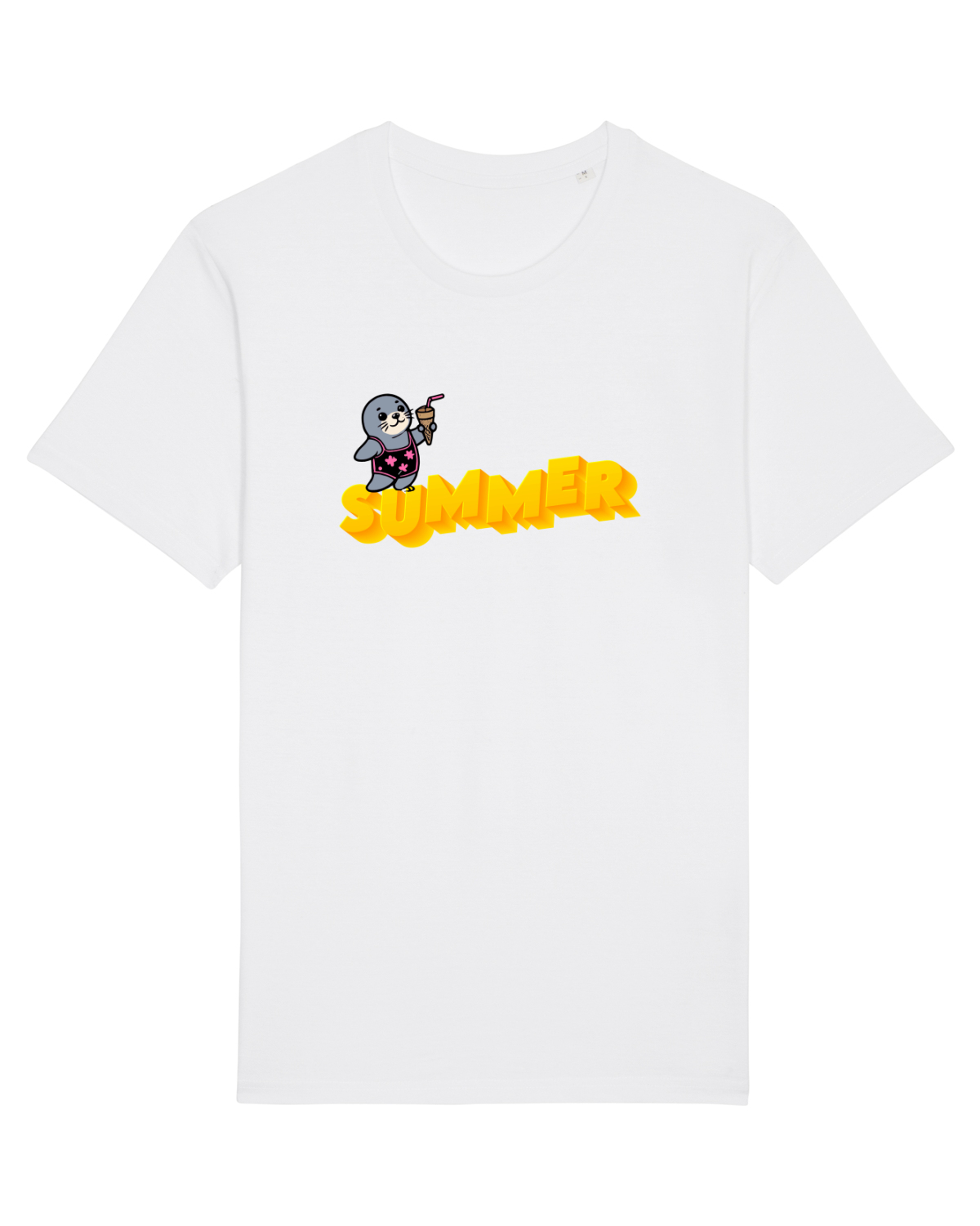 Tricou mânecă scurtă Unisex Rocker White