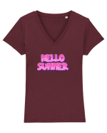 Hello summer Tricou mânecă scurtă guler V Damă Evoker