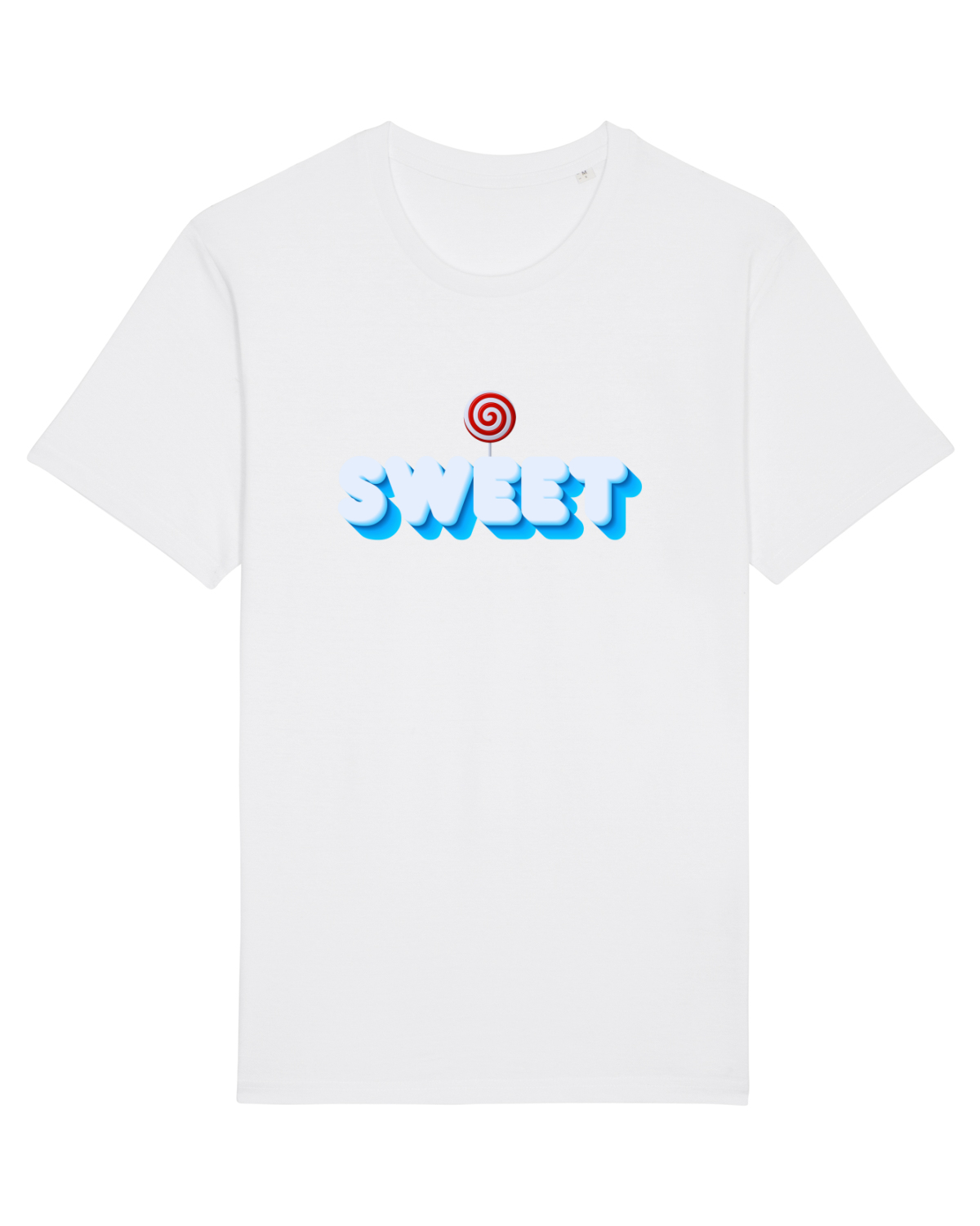 Tricou mânecă scurtă Unisex Rocker White