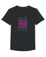 Pink Tricou mânecă scurtă guler larg Bărbat Skater